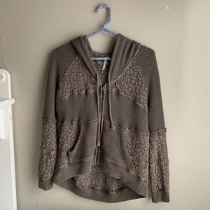 FP Crochet Zip-Up Sweater
